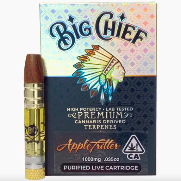 Apple Fritter Big Chief CDT Purified Live Cartridges | 1G (Sativa)