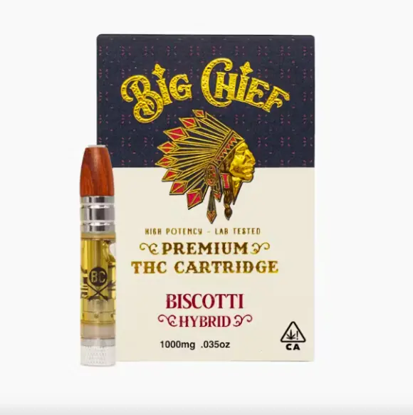 Biscotti Big Chief THC Cartridges | 1G (Hybrid)