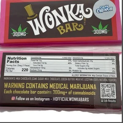 Crunch Cannabinoids Chocolate Wonka Bar