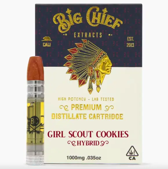 Girl Scout Cookies Big Chief Distillate Cartridges | 1G (Hybrid)