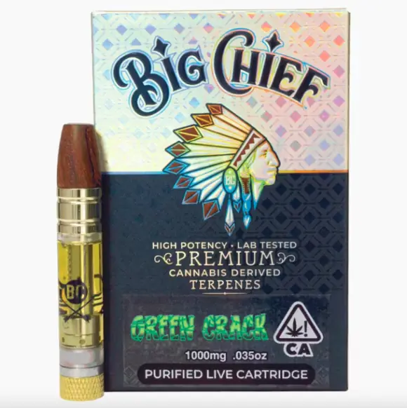 Green Crack Big Chief CDT Purified Live Cartridges | 1G (Sativa)