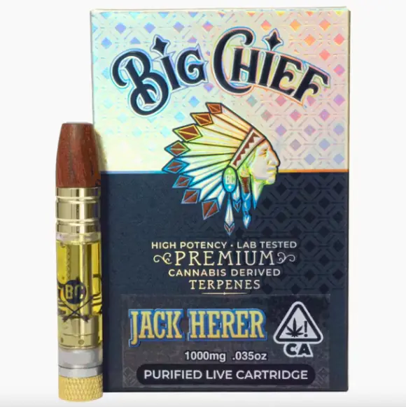 Jack Herer Big Chief CDT Purified Live Cartridges | 1G (Sativa)