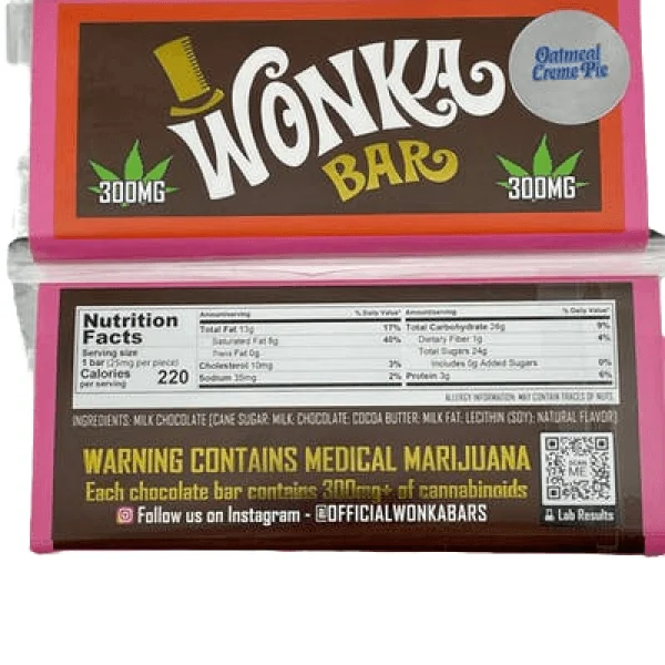 Oatmeal Cannabinoids Chocolate Wonka Bar