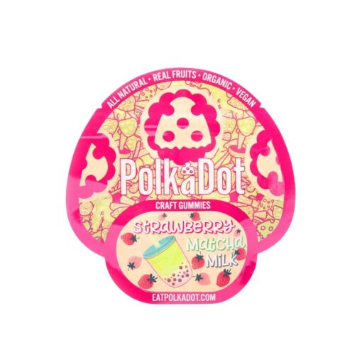 Polkadot Strawberry Matcha Milk Gummies